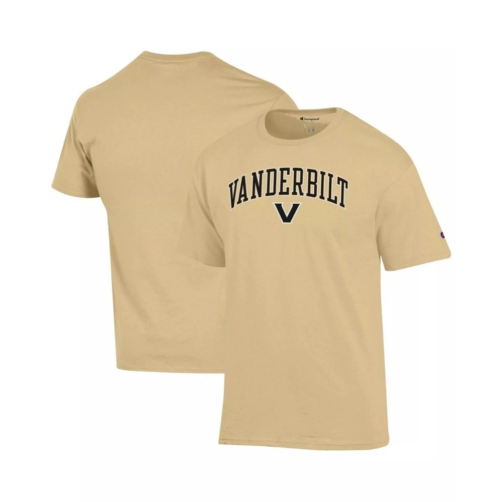 Champion Men's Vegas Gold Vanderbilt Commodores Arched Logo T-Shirt - Large